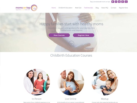 Moms on Top - Happy Families start with happy moms